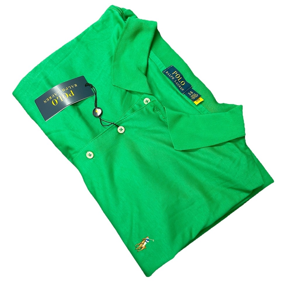 Polo Ralph Lauren Green Polo‎ Shirt Mens Size 4XB Classic Fit Pony Logo NWT $110